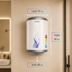 Faber 15Ltr Storage Water Heater (FWG Vulcan 15V), 5 Star, 7 yrs Warranty on Tank, Free Installation with Inlet & Outlet