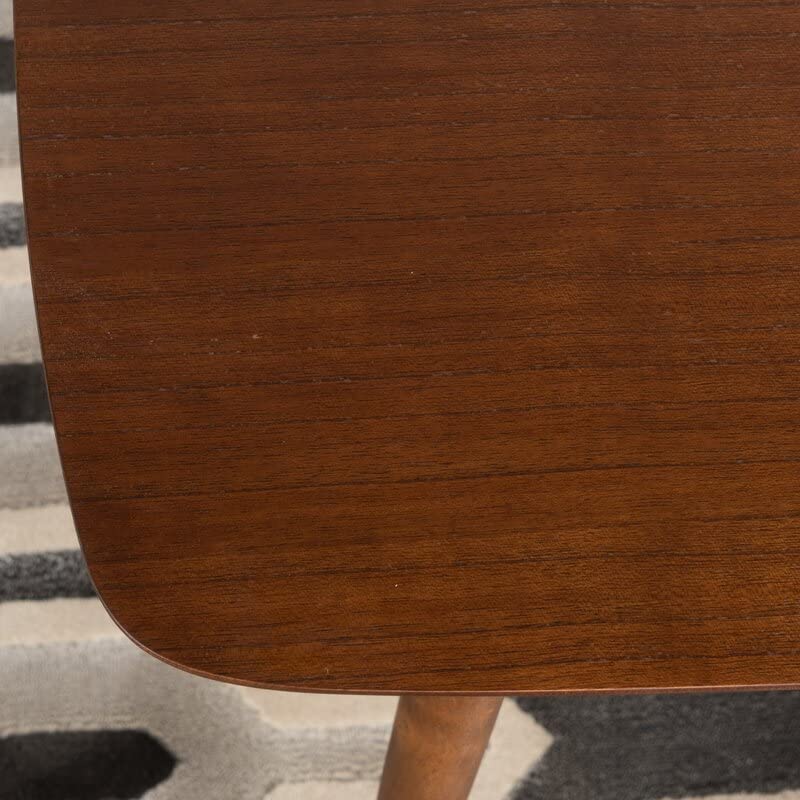 4 Legs Coffee Table | Tea Table for Living Room | Bedroom | Hall | Hotel | Laugh | Walnut