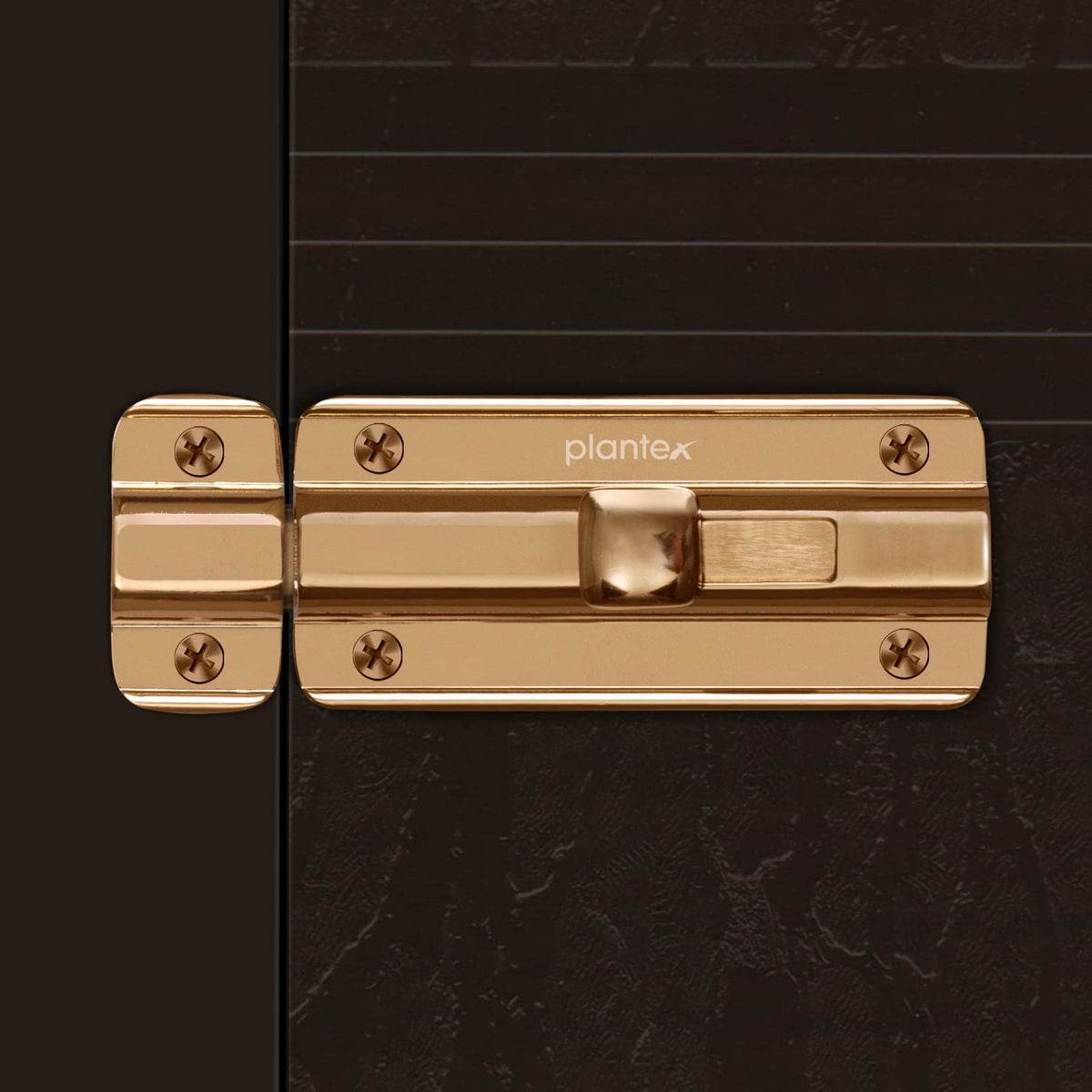Plantex Premium Heavy Duty Door Stopper/Door Lock Latch for Home and Office Doors/Baby Latch - Pack of 1 (Rose Gold)-2