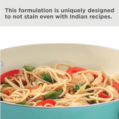Hawkins 3 Litre Cook n Serve Casserole, Aqua Casserole with Glass Lid, Aqua Blue (IUC30G)
