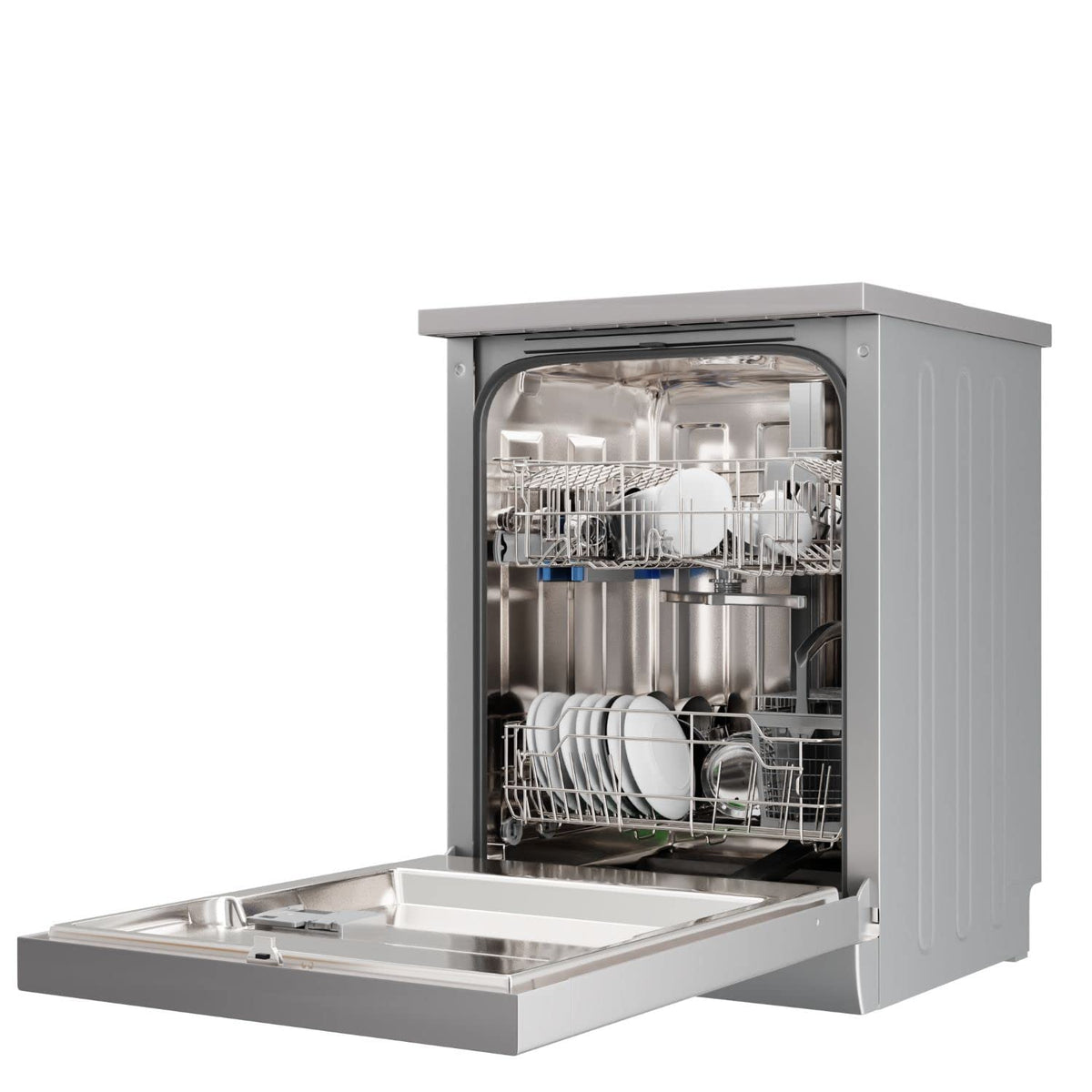 Crompton 12 Place Setting Freestanding Dishwasher with 6 Wash Programs and Super Active Drying System (FS-DWVOA12PS-DS)-2