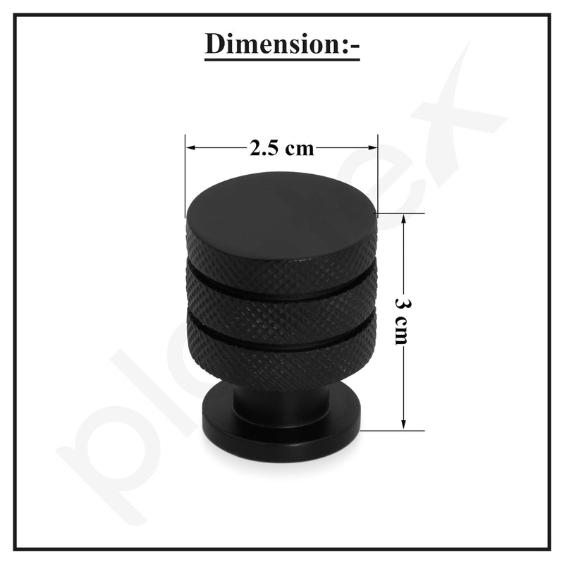 Plantex Knobs for Drawer/Cabinet Knobs/Drawer knobs Handle/Pull-Push Knobs for Home/Office Drawers - Pack of 1 (Black)-3