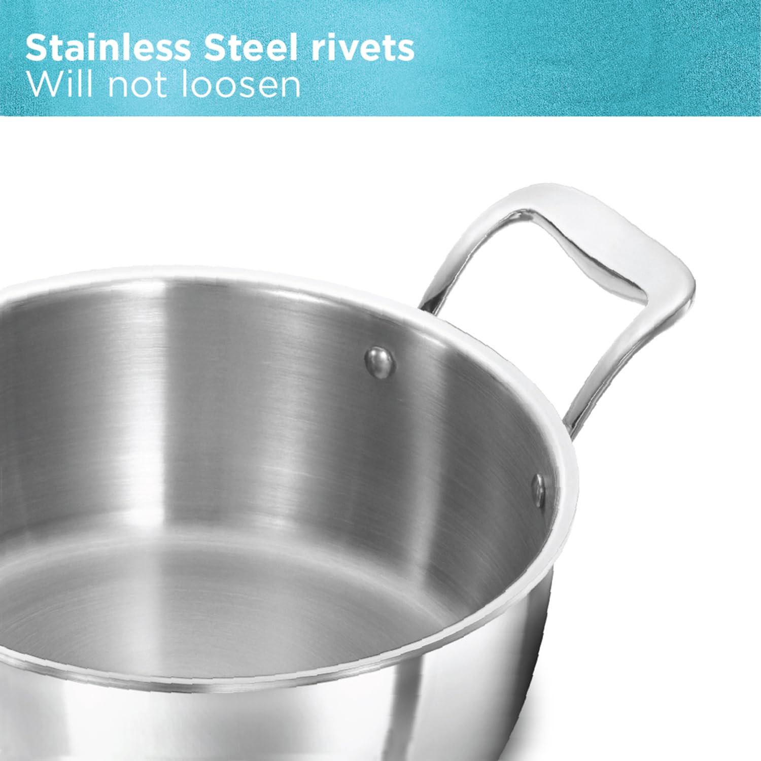 Hawkins 3L Pro Triply Stainless Steel Cook N Serve Bowl with Steel Lid, Silver (PSC30S)