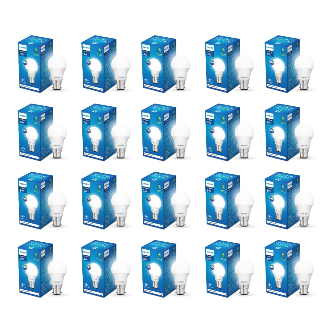 Philips 3-watt LED Bulb - AceSaver LED Bulb (Pack of 20)