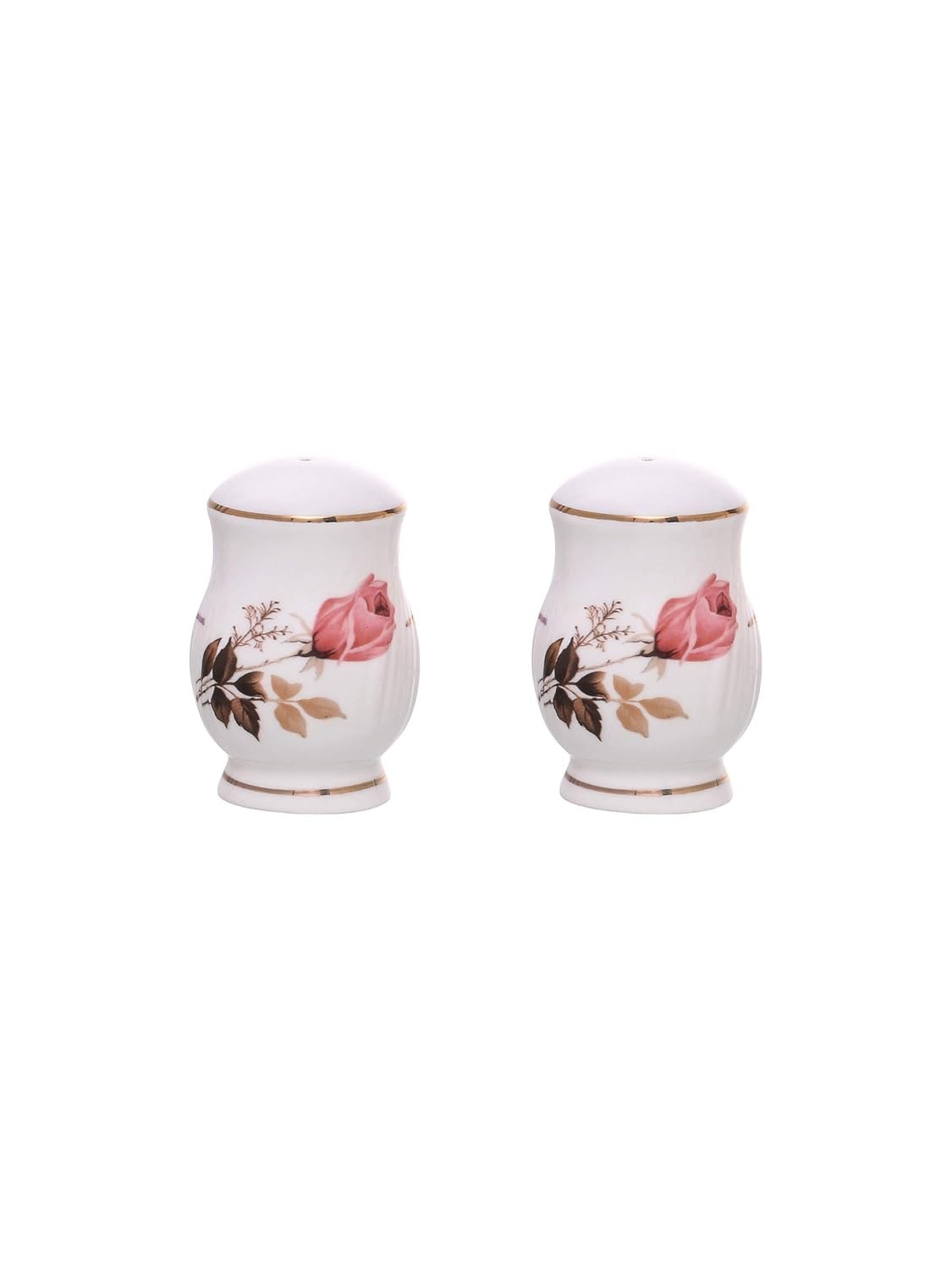 Clay Craft Fine Ceramic Floral Gold Line Design Dinner Set 40 Pieces, (MW-182), for Family of 6, Dinner Set Ceramic, Crockery Set, Dining Set for Dinner, Plates and Bowls Set, Crockery Set for Gift