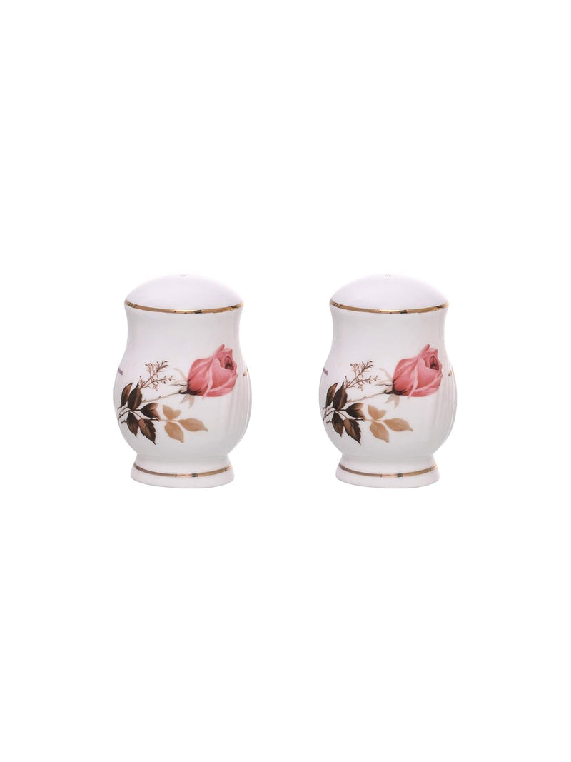 Clay Craft Fine Ceramic Floral Gold Line Design Dinner Set 40 Pieces, (MW-182), for Family of 6, Dinner Set Ceramic, Crockery Set, Dining Set for Dinner, Plates and Bowls Set, Crockery Set for Gift