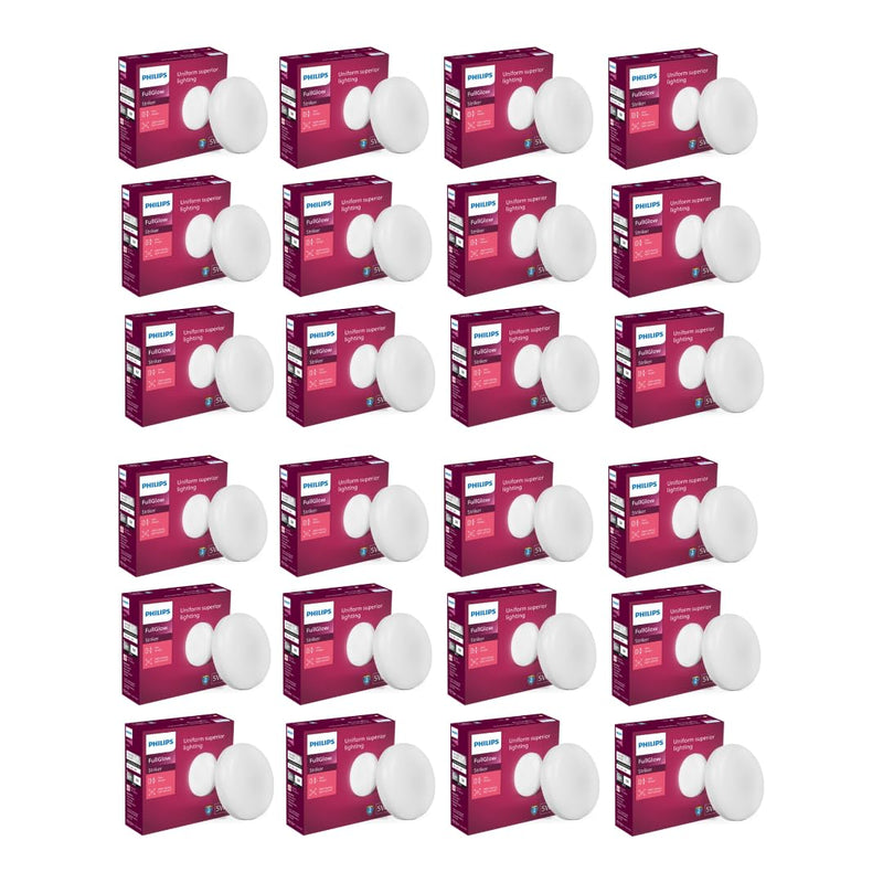 Philips Rimless Full Glow 5-watt Round LED Surface Downlighter (Pack of 24) (Cool Day Light, B0CXX8JDQ8)