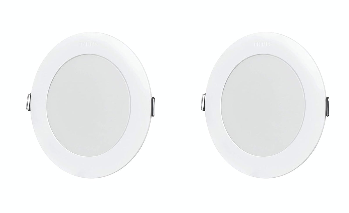 Philips Ujjwal 15W Round Recessed Downlighter (Cool Day Light White) - 140MM Cut Out Pack of 2 (15WRCDL2)
