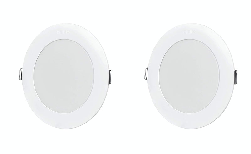 Philips Ujjwal 15W Round Recessed Downlighter (Cool Day Light White) - 140MM Cut Out Pack of 2 (15WRCDL2)