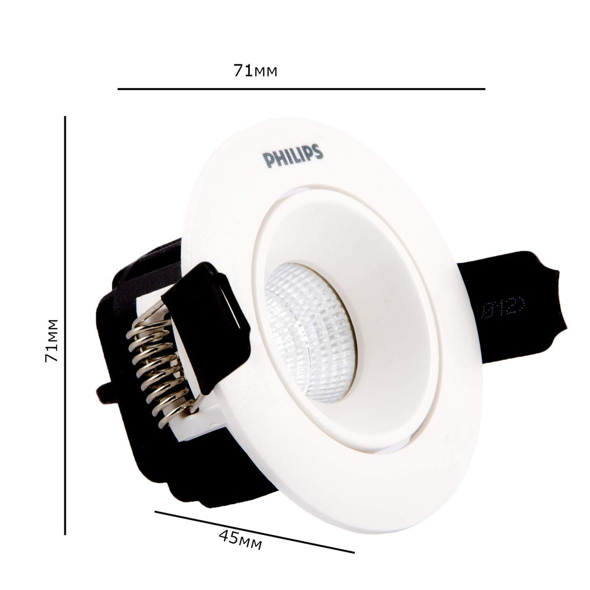 Philips 3W LED COB Lights, Warm White, Pack of 6
