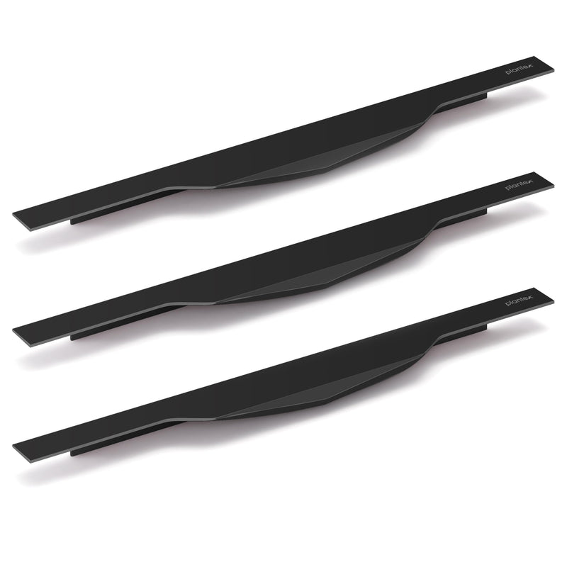 Plantex Profile Handle for Kitchen Cabinet/12 Inch Aluminium Drawer Profile Handle/Wardrobe Pull Handle for Home/Office/Hotel - Pack of 3 (Black) (Model APS-PF-1002)-1