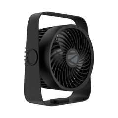 ZEBRONICS Heat Buster 300, Portable Desk Fan, Upto 13h Backup, 3600mAh Rechargeable Battery, 360° Rotatable fan, 4 Speed + 1 Breeze Mode-1