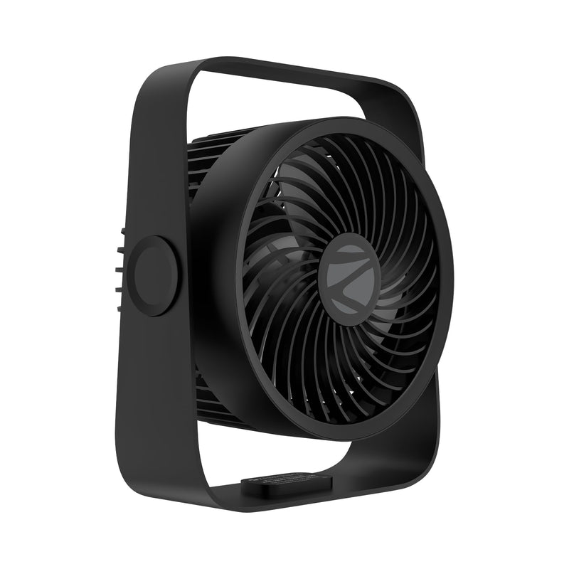 ZEBRONICS Heat Buster 300, Portable Desk Fan, Upto 13h Backup, 3600mAh Rechargeable Battery, 360° Rotatable fan, 4 Speed + 1 Breeze Mode-1