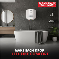 Maharaja Whiteline Energy Efficient Water Heater EDNIS NEO 10L | 4-Star Rated with Polymer-Coated Inner Tank, Smart Inlet Diffuser & Durable Metal Body | Long-Lasting Design with 5-Year Tank Warranty