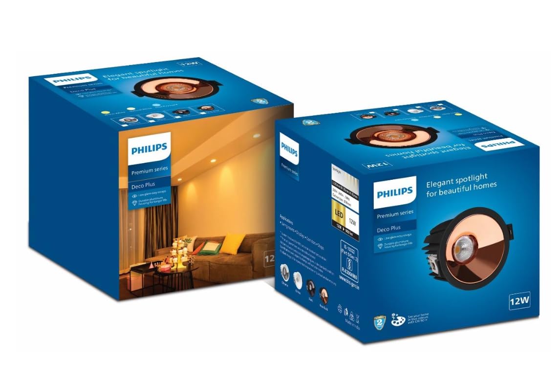 Philips 12W Deco Plus LED COB (Silver, B0F63HNK5Y)