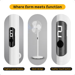 atomberg Renesa 400mm Pedestal Fan | 5-star rated | Ideal for Home & Office | Silent BLDC Stand Fan | 6 Speeds | 35W |LED Display| Remote with Oscillation, Timer, Sleep | 2 Year Warranty (Snow White)