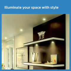 Philips 7 Watt White Reflector Led Ceiling Cob Round Spot Light with Focused Beam (Pack of 2)