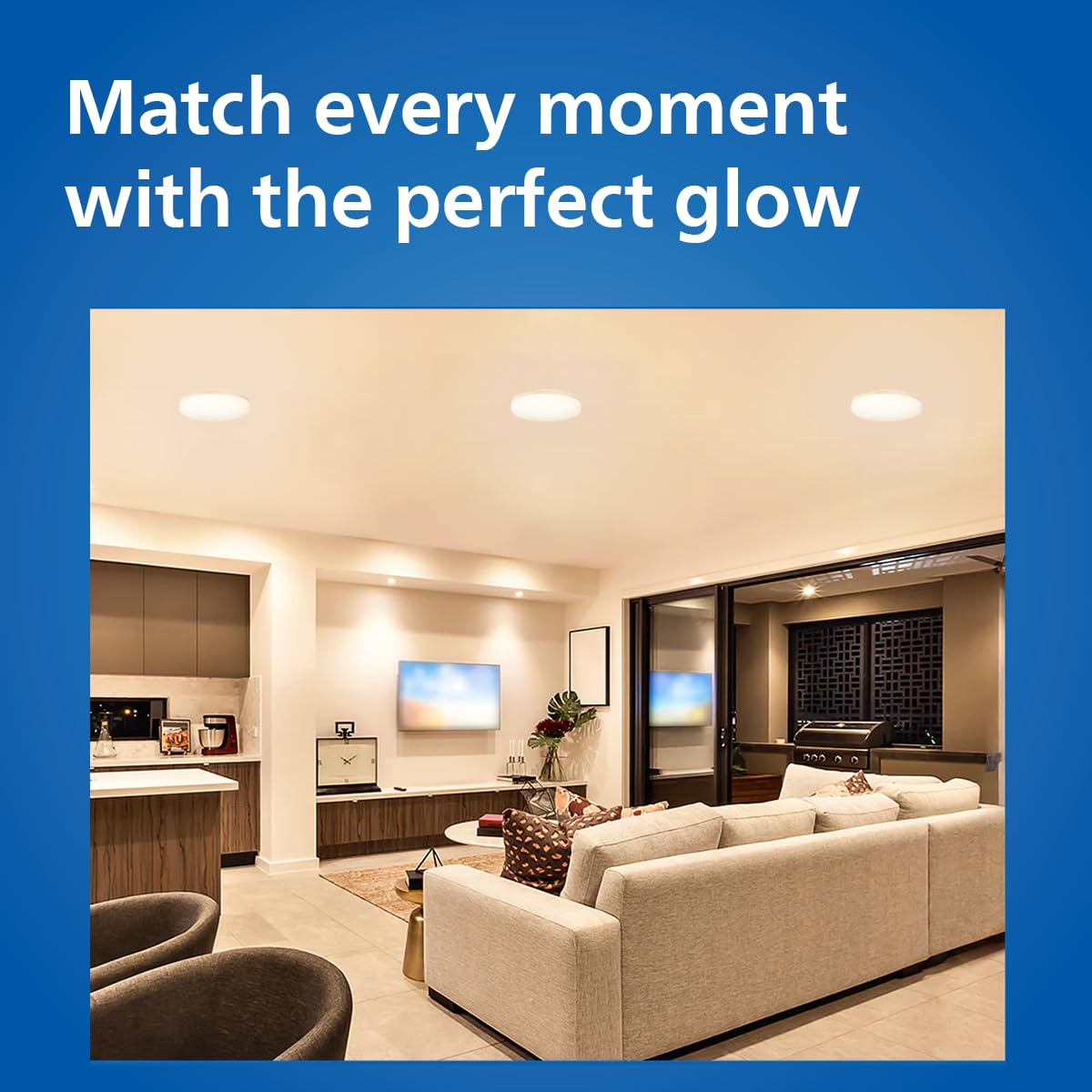 Philips 15W 3in1 AstraGlow Round Surface LED Panel Light
