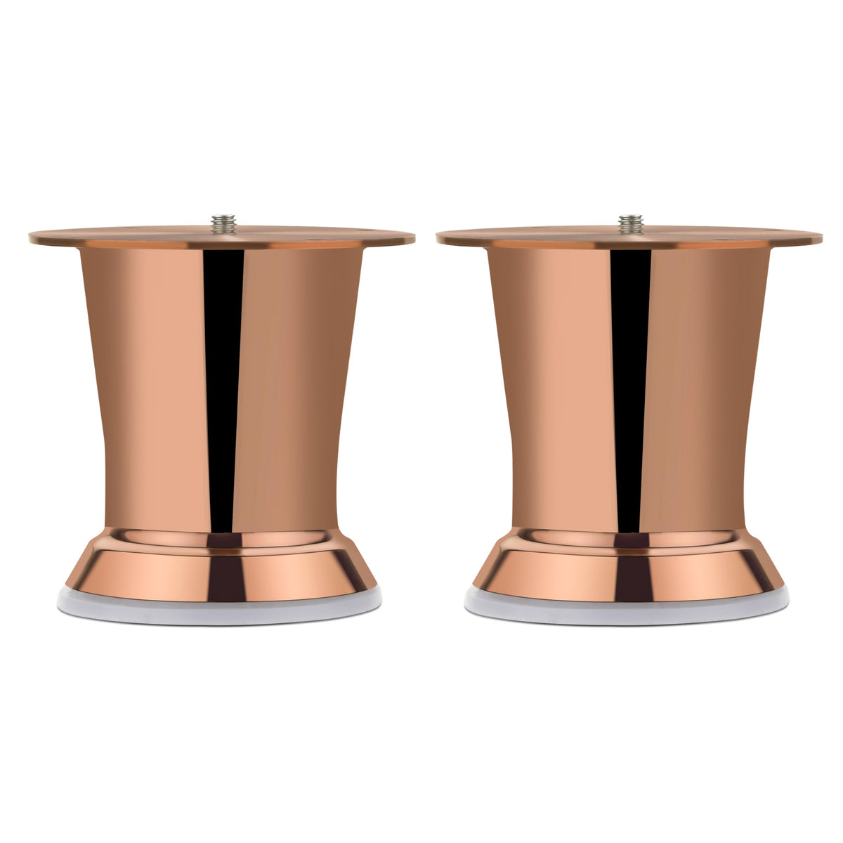 Plantex Heavy Duty 3 Inch Spare Sofa Legs for Bed Furniture/Sofa Legs for Table/Sofa Support Legs Set of 2 Pcs (Rose Gold)