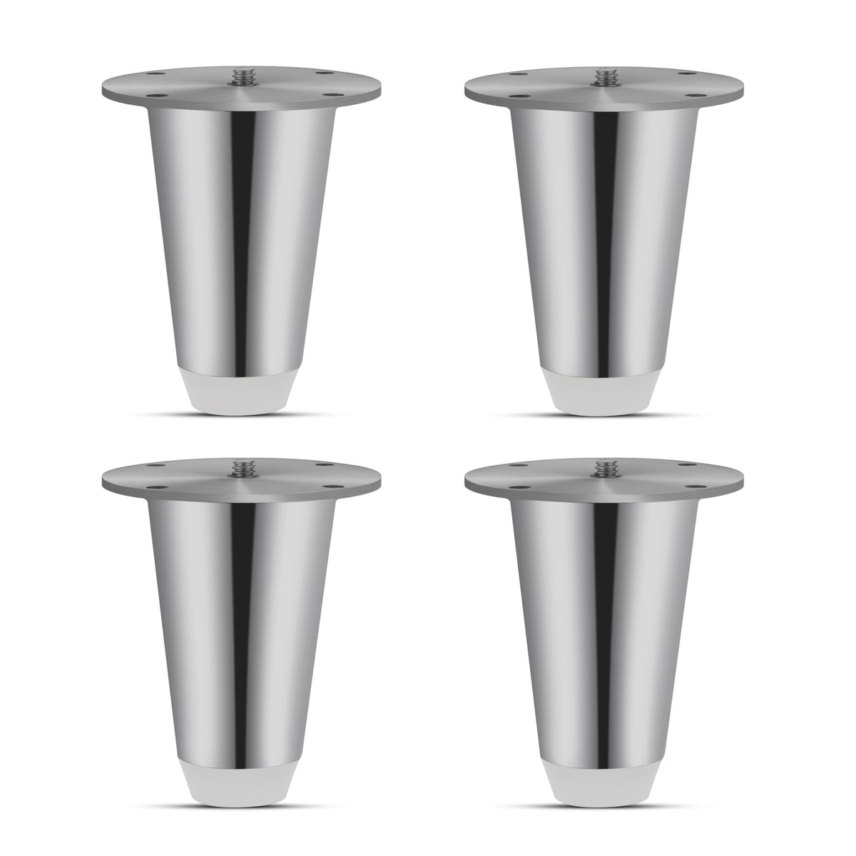 Plantex Stainless Steel Legs for Furniture/Sofa Leg/Sofa Support Legs/Sofa Leg Set of 4 pcs (Chrome)