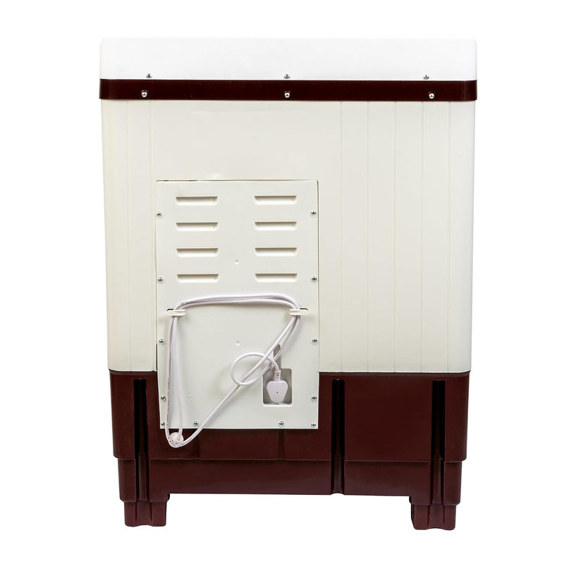 Midea 7.5 kg 5 star Semi Automatic Top Loading Washing Machine, Maroon, Rust proof Body, Air Dry Function (MWMSA075PPG(MW), Rat Away Feature)