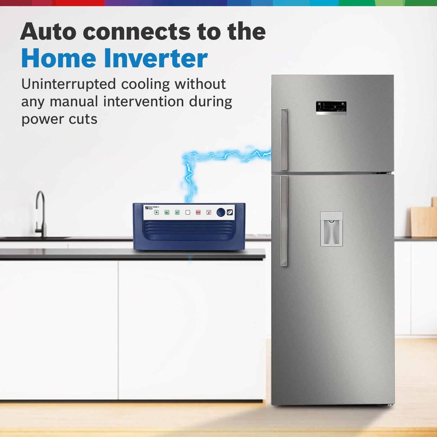 BOSCH Max Convert 368L, 3-Star, Inverter Frost Free Double Door Refrigerator With Water Dispenser (CTC39S03DI, 6-in-1 Convertible, VitaFresh Technology, 2 Cooling System, Shiny Silver)