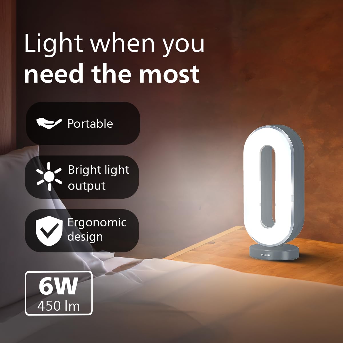 Philips 6W Rover Mini Rechargeable LED Emergency Light