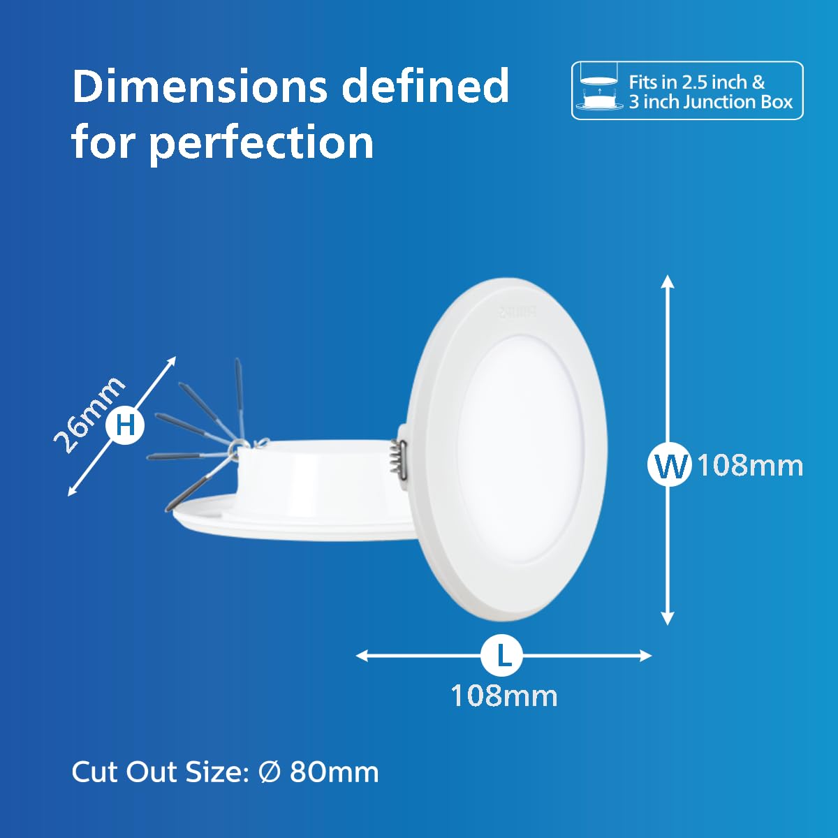 Philips 7W LED Downlighter