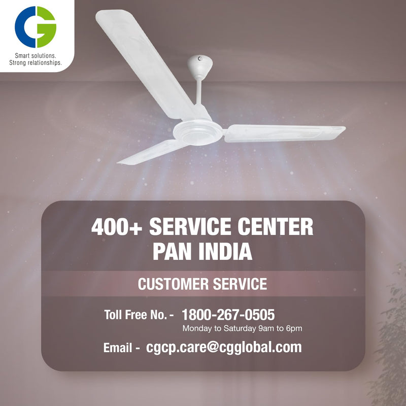 CG Sahajair 1200 mm High Speed Ceiling Fan (Opal White)-6