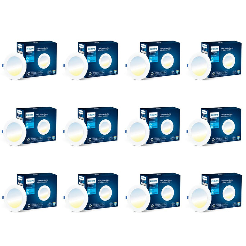 Philips Polycarbonate Astra Sleek 10-Watt Round Led Downlighter (Pack of 12)