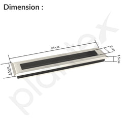 Plantex Sliding Door Handle/Concealed Handle for Sliding Door/224mm Concealed Handle for Wardrobe/Kitchen Cabinet - Pack of 1 (Satin) (Model APS-DTC-3900)-2