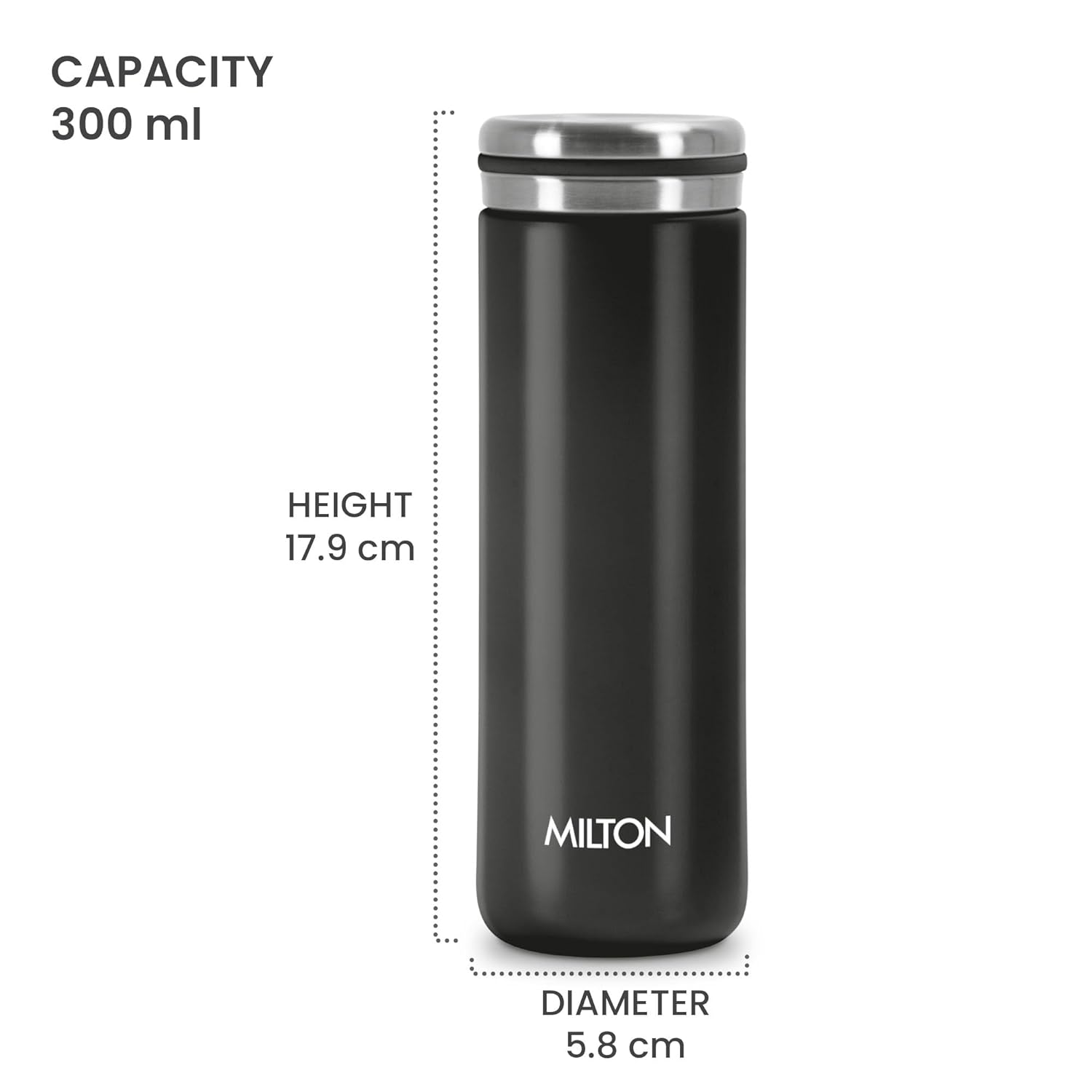 Shiny Hot and Cold Thermosteel Bottle (Milton)