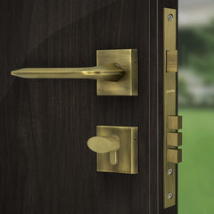 Plantex Premium Door Lock with 3 Years of Warranty/Main Door Lock for Home/Mortise Lock Set(7105 - Brass Antique)-3