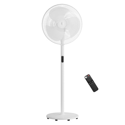 atomberg Izar Hi-Speed 400mm Pedestal Fan |Ideal for Home & Office |105W| High speed -2200 RPM | 6 Speeds | Remote with Oscillation, Timer, Sleep | 2 years Warranty (Snow White)