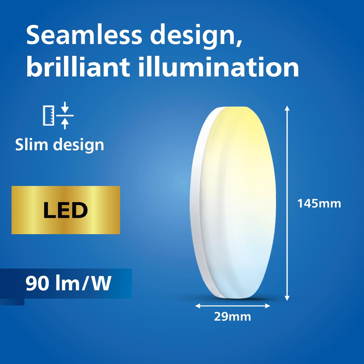 Philips 12W 3in1 AstraGlow Round Surface LED Panel Light