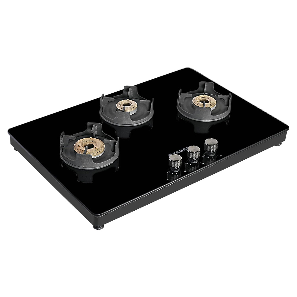 Faber 75 cm,3 Burner Gas stove (NiOS DLX 753 BB BK) Maual Ignition, Black