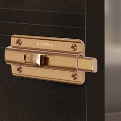 Plantex Premium Heavy Duty Door Stopper/Door Lock Latch for Home and Office Doors/Baby Latch - Pack of 1 (Rose Gold)-4
