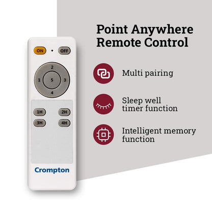 Crompton Energion HS 1200 mm BLDC Ceiling Fan with Remote Control | BEE 5 Star Energy Rating | ActivBLDC Technology | Anti-Rust | Superior Air Delivery | 5 Year Manufacturer Warranty | Brown