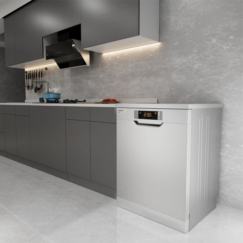 Crompton 13 Place Setting Freestanding Dishwasher with 8 Wash Programs and Turbo Drying Technology (FS-DWVOV13PS-INX)-6