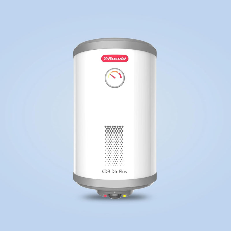 Racold CDR DLX Plus 35L Vertical Energy Efficient Storage Water Heater(Geyser) with Free Standard Installation & Pipes | Temperature Display | Temperature Knob | Titanium Enameled Coating