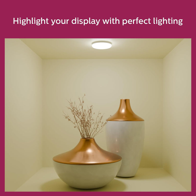 Philips Rimless Full Glow 5-watt Round LED Surface Downlighter (Pack of 24) (Natural White, B0CXXKG9RQ)