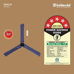 Goldmedal Spacio BLDC 1200mm Decorative 5 Star Rated Ceiling Fan-2