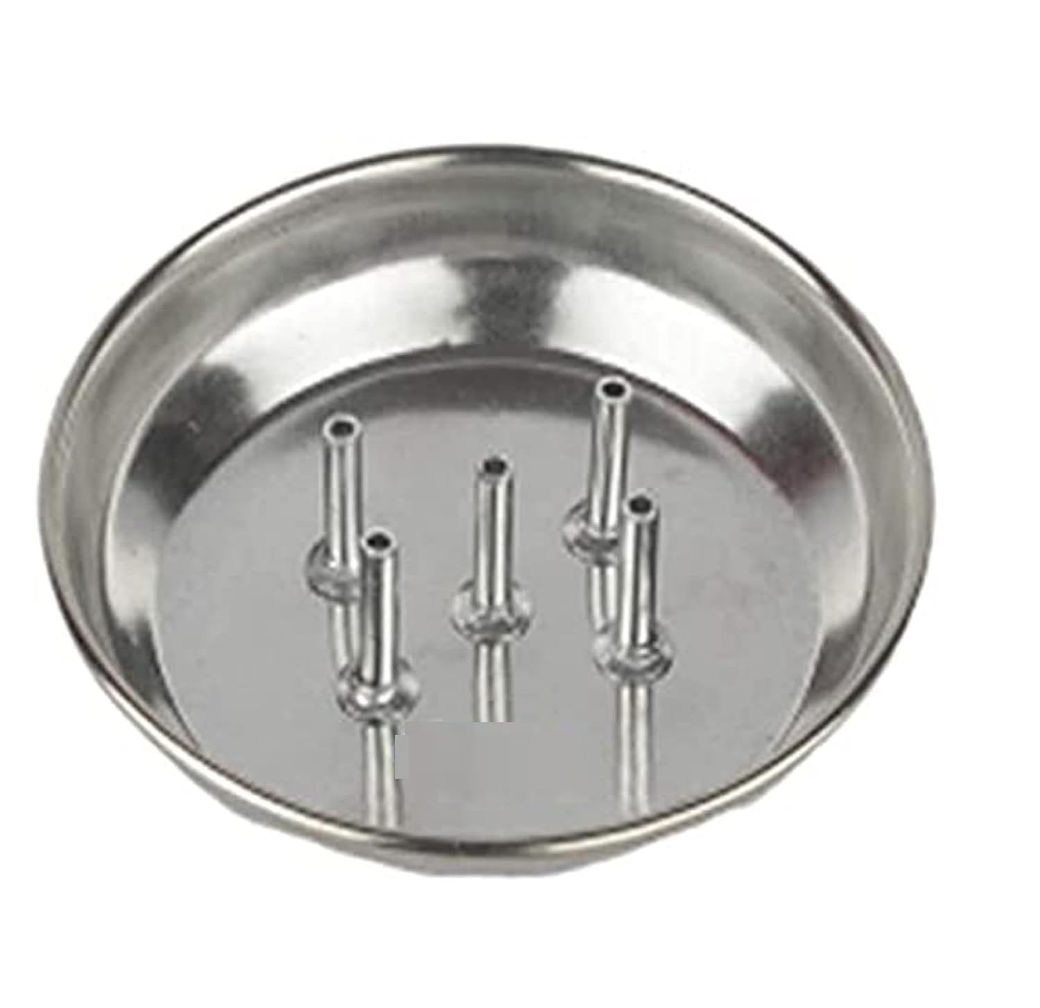 Dynore Stainless Steel Agarbatti Stand with Plate/Incense Stick Holder for Home Set of 1