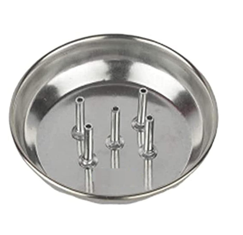 Dynore Stainless Steel Agarbatti Stand with Plate/Incense Stick Holder for Home Set of 1