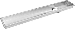 Plantex 304 Grade Stainless Steel Long Shower Drain/Floor Trap/Jali Removeable Grate/Lid for Bathroom and Kitchen (10 x 60 cm - Matt) (A424-Square)-5