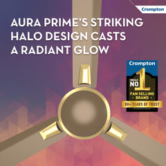 Crompton PREMION AURA PRIME ANTIDUST 1200 mm (48 inch) Ceiling Fan (Dusky Brown) stars rated energy efficient fans, 1 star-4