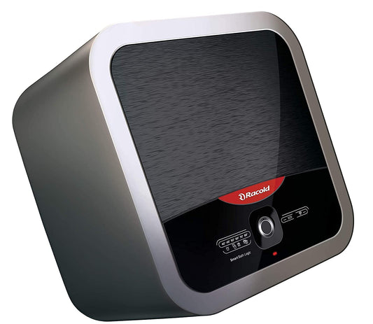 Racold Omnis LUX 10LTR VERTICAL 4 Star WATER HEATER (White Body with Black PANEL)