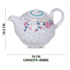 Magique by The Wishing Chair x ClayCraft : Portrait of a Rose - Tea for One Giftbox | Ceramic Tea Cup and Saucer| Dishwasher Safe | Festive Gifting | GiftBox Packaging