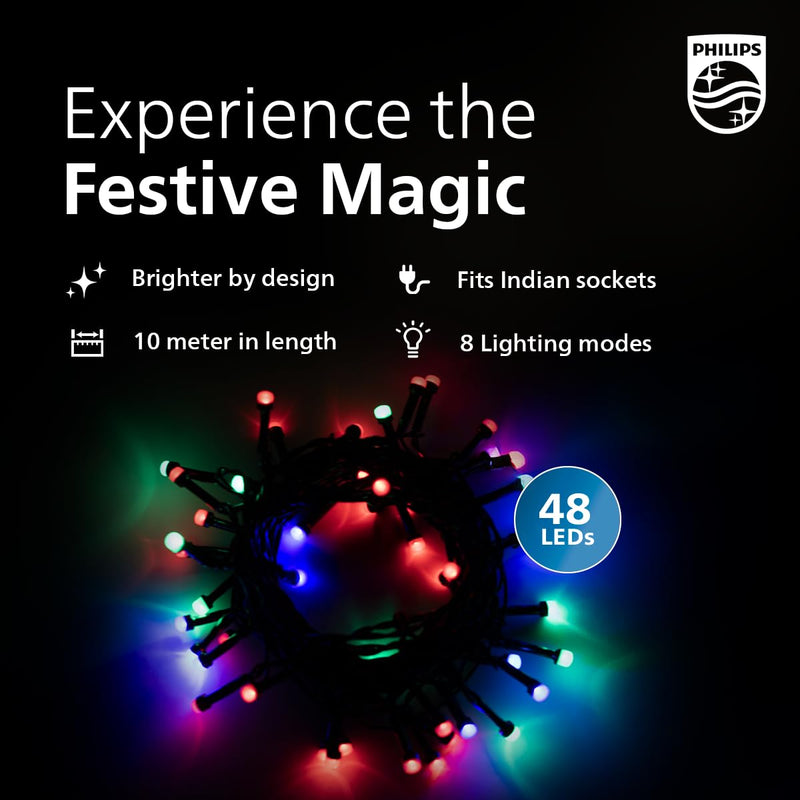 Philips Glitz 10 Meter 48 LEDs String Light for Decoration
