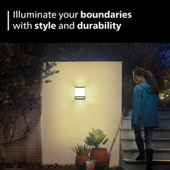 Philips 8-watt LED Square Shape Wall Light (IP-65)